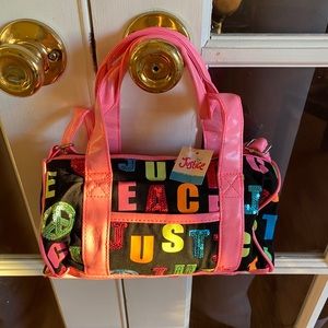 Justice for girls mini duffel purse